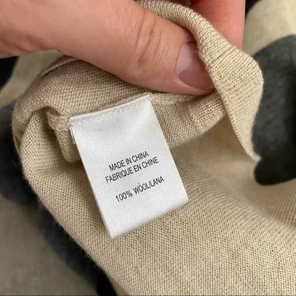 Theory gwenyth striped cardigan sweater S - Picture 5 of 9